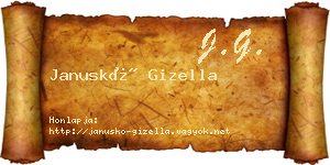 Januskó Gizella névjegykártya